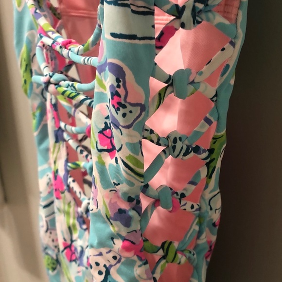 Lilly Pulitzer Dalian Lattice Bali Sway This Way - Picture 2 of 8